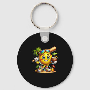 Grappige Hawaii Softll Ll Hawaïaanse Tropische Zom Sleutelhanger