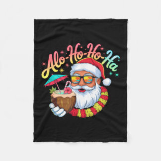 Grappige Hawaiiaanse Alo-ho-ho-ha Santa Surfing Ke Fleece Deken