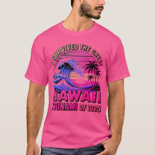 Grappige Hawaiiaanse vakantie Ik overleefde Hawaii T-shirt