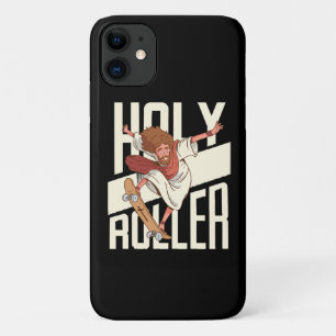 Grappige Heilige Roller Skateboarding Jezus iPhone 11 Hoesje