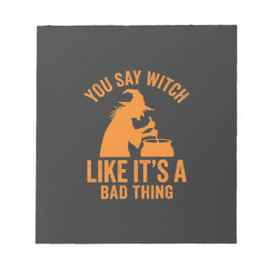 Grappige Hek Kookpot Halloween Notitieblok