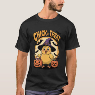 Grappige Hek Kostuum Kuiken of Behandeling Hallowe T-shirt