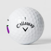 Grappige heks Halloween golfballen (Logo)