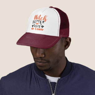 Grappige Heks Moet Mijn Snoep Hebben Trucker Pet