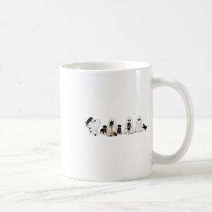 Grappige heks Rottweiler Dog Ghosts in de hal van  Koffiemok