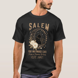Grappige Heks Salem Thuis voor Verloren Zwarte Kat T-shirt