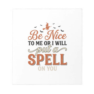 Grappige Heks Spreuk Citaat Halloween Vector Ontwe Notitieblok