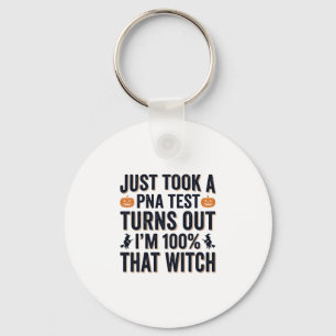 Grappige Heks Test Halloween Citaat Vector Ontwerp Sleutelhanger