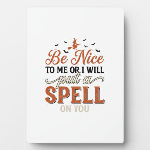Grappige Heks Tover Spreuk Citaat Halloween Vector Fotoplaat