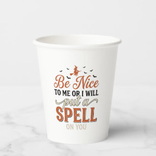 Grappige Heks Tover Spreuk Citaat Halloween Vector Papieren Bekers