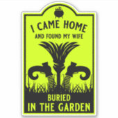 Grappige heks vrouw sticker (Voorkant)