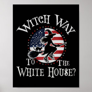 Grappige Heks Weg Naar Witte Huis Kamala Harris Wh Poster