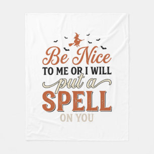 Grappige Heksen Spreuk Citaat Halloween Vector Ont Fleece Deken