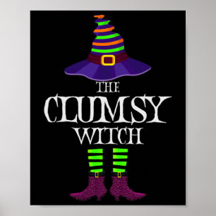 Grappige heksenmagie van Halloween Matching Group Poster