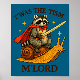 Grappige held vintage wasbeer twas the tisme heer poster