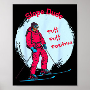 Grappige Helling Man Algebra Meetkunde Middelbare  Poster