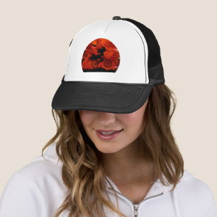 GRAPPIGE HELSE HEKS OP FIETS HALLOWEEN KOSTUUM TRUCKER PET