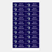 Grappige hengelvis cartoon gepersonaliseerd labels (Vel)