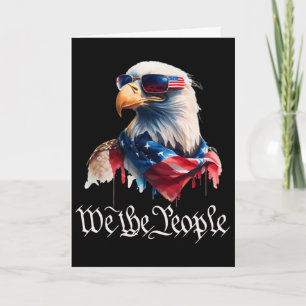 Grappige heren 4 juli shirt Wij het volk Adelaar Kaart
