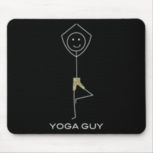 Grappige Heren Yoga, Jongen Yoga Oefening Muismat