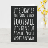 Grappige herfst-aanhefkaarten voor American Footba Kaart (Gele Bloem)