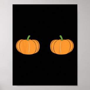 Grappige Herfst Alleen Hier Voor De Pompoenen Kopp Poster