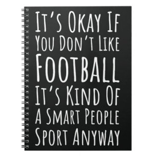 Grappige Herfst geschenken voor Football fans spor Notitieboek