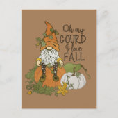 grappige Herfst Seizoenskoepel Feestdagenkaart (Voorkant)