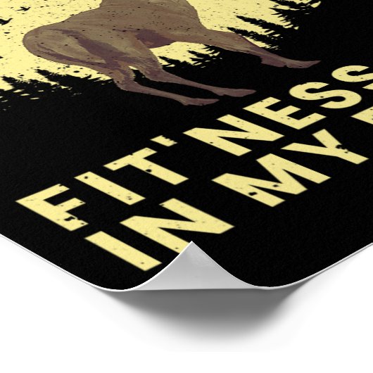 Grappige herten jacht kunst voor mannen vrouwen Wi Poster (Hoek)