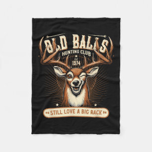 Grappige herten jagen verjaardagspun voor mannen 5 fleece deken