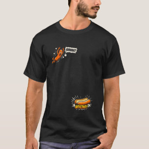 Grappige Hete Hond Duik Humor Ontwerpen T-shirt