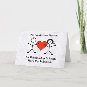 Grappige heteroseksuele paar Valentijnsdag Kaart