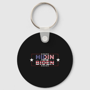 Grappige Hidin van Biden - Anti Joe - Pro Trump Sleutelhanger