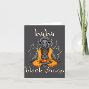 Grappige hindoe Sritual Schaap Humor Sadhu Guru Wi Kaart