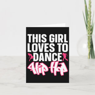 Grappige Hip Hop Dancing Art voor Kinderen Meisjes Kaart