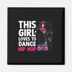 Grappige Hip Hop Dancing Art voor Kinderen Meisjes Magneet