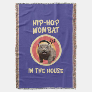 Grappige Hip-hop Wombat in Huis Deken