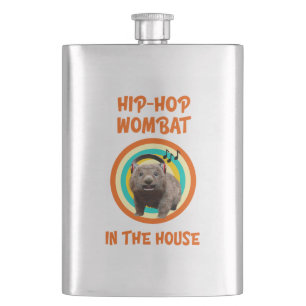 Grappige Hip-hop Wombat in Huis Flacon