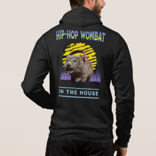 Grappige Hip Hop Wombat Muziek Humor Hoodie