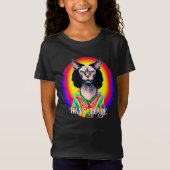 Grappige Hippie Sphynx Kat T-shirt (Voorkant)