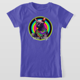 Grappige Hippie Sphynx Kat T-shirt