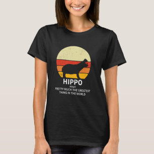 Grappige Hippo Dieren Definitie Hippopotamus T-shirt