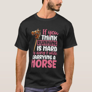 Grappige Hobby Horsing Schattige Hobby Paard Zegge T-shirt