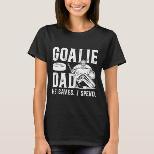 Grappige Hockey Goalie Vader Van Een Hockey Doelma T-shirt