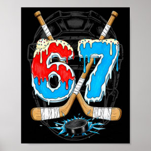 Grappige Hockey Ijs 67 Smeltend Ijsje Gen Alpha Mi Poster