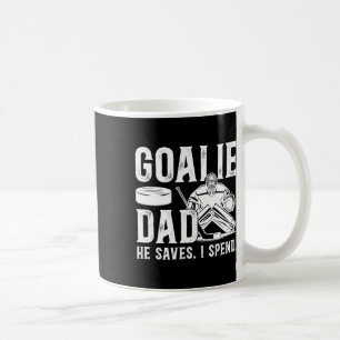 Grappige Hockey Keeper Vader Van Een Hockey Doelma Koffiemok