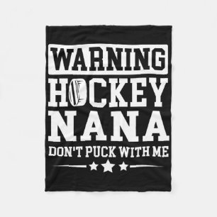 Grappige Hockey Oma Grootmoeder Nana Van Een Hocke Fleece Deken