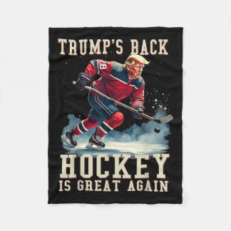 Grappige Hockey Trump Speler Cool  Ice Hockey Fleece Deken