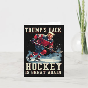 Grappige Hockey Trump Speler Cool Ice Hockey Kaart