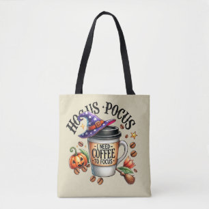 Grappige Hocus Pocus Ik Heb Koffie Heks nodig Draagtas